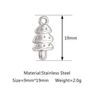 3Pcs/Lot Christmas Candy/Xmas Tree/Gingerbread Bear/Snow House Charms Pendant For Bracelet Necklace Earrings DIY Jewelry Making