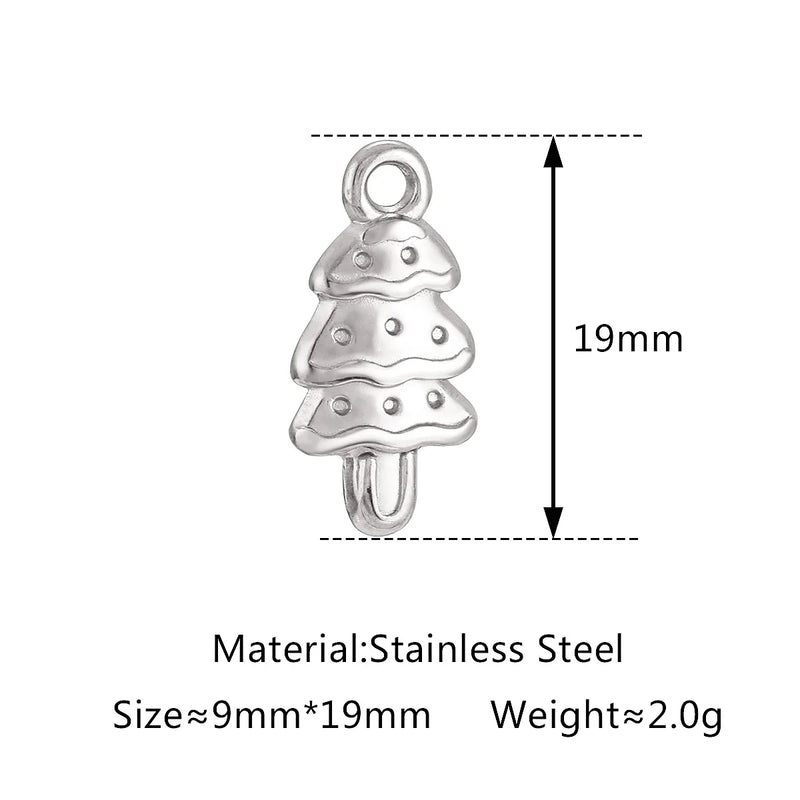 3Pcs/Lot Christmas Candy/Xmas Tree/Gingerbread Bear/Snow House Charms Pendant For Bracelet Necklace Earrings DIY Jewelry Making