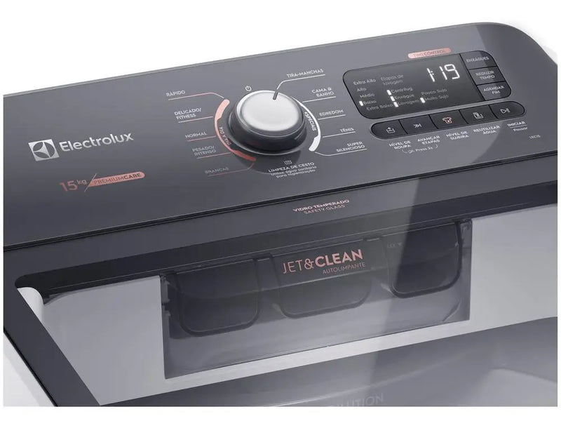 Electrolux 15kg Washing Machine Inox Basket 11 Premium White Washing Programs Care LEC15 - 110V