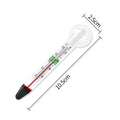 Floating Aquarium Thermometer Fish Tank Glass Temperature Measuring Tool With Suction Cup Fahrenheit Celsius Accessories 1pc