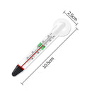 Floating Aquarium Thermometer Fish Tank Glass Temperature Measuring Tool With Suction Cup Fahrenheit Celsius Accessories 1pc