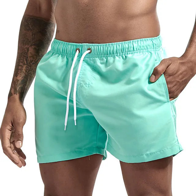 Men's Quick Dry Board Shorts Swim Trunks Bathing Suit Breathable Drawstring With Pockets for Surfing Beach Cusual Summer