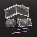 Mini estuche de CD con álbum en blanco, llavero con reproductor de CD, llavero periférico conmemorativo, llavero para mochila DIY