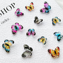 30PCS 3D Acrylic Butterfly Nail Art Charms Parts Glitter Accessories For Manicure Decor Nails Decoratoin Supplies Material Tool