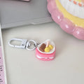 Fashion Cute Cake Pendant Keychain Ins Fun Bag Accessories Three-dimensional Creative Party Gift Jewelry Handbag