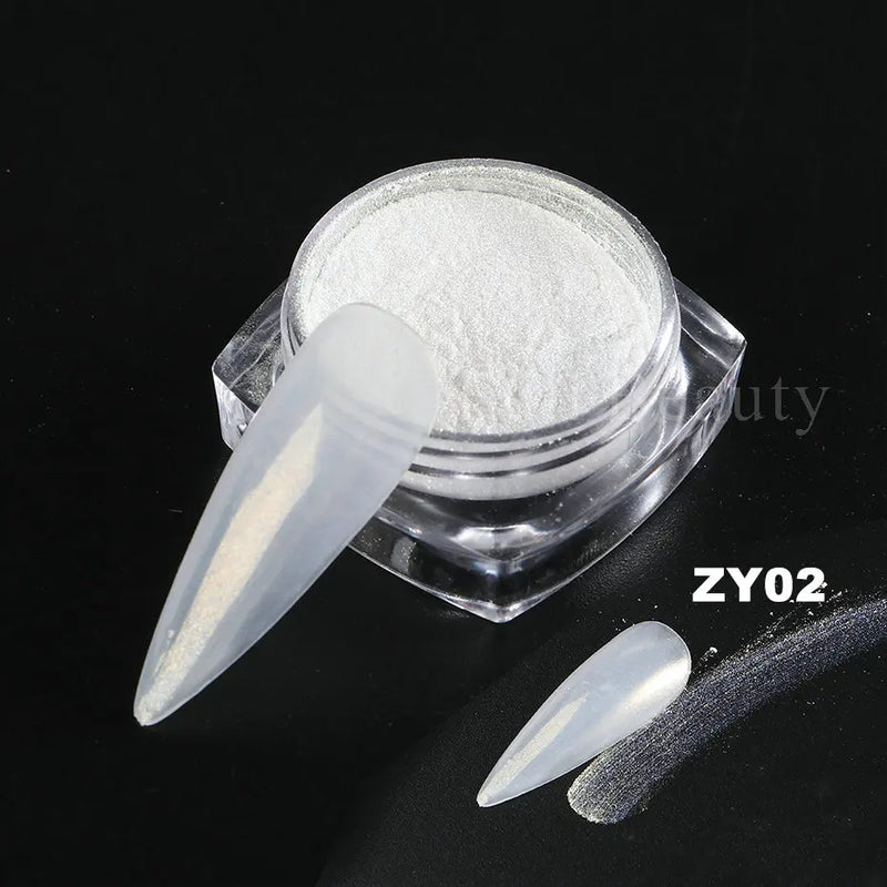 Red Chrome Nail Powder Y2K Metallic Mirror Effect Pigment Fine Rubbing Nail Glitter Flakes Dust Valentine Decorations Manicure