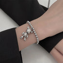 Fashion Cute Hip Hop Bear Pendant Necklace for Men & Women Punk Wind Titanium Steel Sweater Chain Jewelry Set Lovers Gift