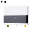 110V 220V Instant Water Heater Bathroom Kitchen Wall Mounted Electric Water Heater LCD Temperature Display with Remote Control
