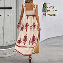 Summer Holiday Dress Women Casual Sleeveless A-Line Party Long Dress Boho Casual Sleeveless Party Dress 2024