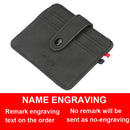New Men Thin Card Wallets Slim ID Credit Card Holder Name Engraved Short Male Wallet High Quality PU Leather Small Men Purse