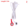 2/4Button 2/4pin Electrotherapy Electrode Lead Electric Shock Wires Cable For Massager Connection Cable Massage And Relaxation