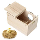 Wooden Bird Breeding Box Budgie Parrot Lovebirds Finch Nest Security Cage Nesting House Bird supplies