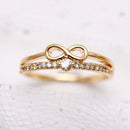 Luxury Infinite Love Rings Engagement Wedding Ring Fashion Female Promise Ring for Women Therapy for Weight Loss Lymphatic Ring