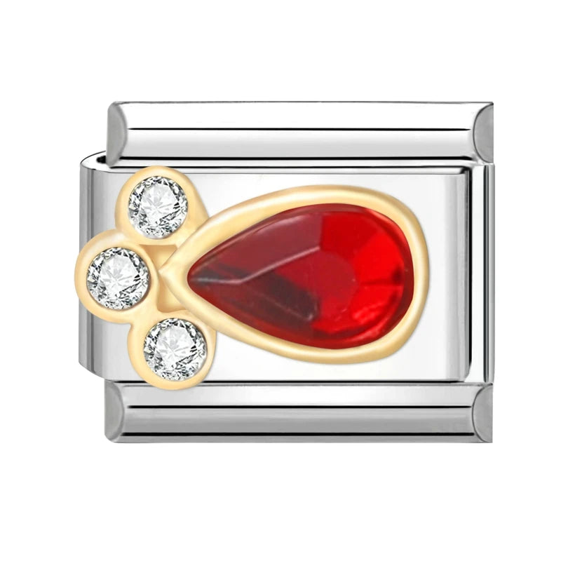 3D Charm Bracelet Rabbit Sun Flower Moont Italian Charm Links Fit 9mm Bracelet Stainless Steel Jewelry DIY Making Birthday Gift