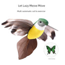 Cat Toy Automatic Cat Teaser Electric Rotate Bird Butterfly Toys Consumes Physical Strength Play Self-Hi Relieving Stuffy Handy Gadget