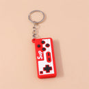Cute Game Machine Keychains Resin Game Console Charms Keyrings Souvenir Gifts for Women Men Handbag Pendants Key Chains