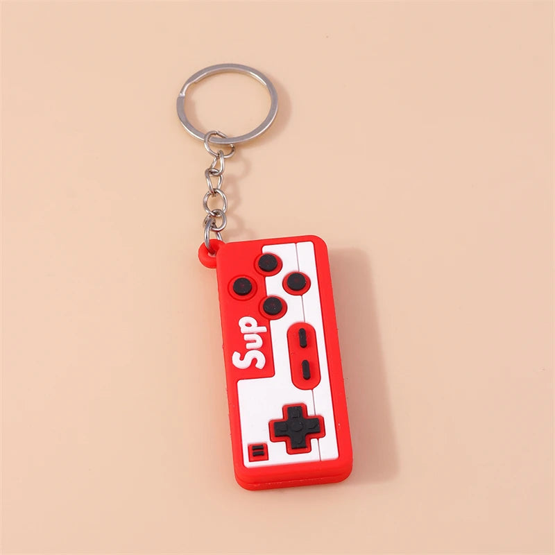 Cute Game Machine Keychains Resin Game Console Charms Keyrings Souvenir Gifts for Women Men Handbag Pendants Key Chains