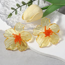 Exaggerated Trend Fashion Acrylic Transparent Flower Earrings