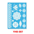 1PC Hanna Lace Tattoo Sticker White Silk Printing Waterproof Disposable Tattoo for Arm Sexy Bracelet