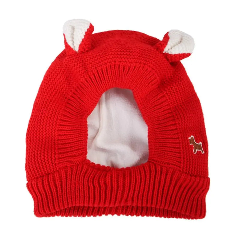 Knitted Hat Anxiety Relief Winter Warm Earmuffs Quiet Dog Ear Muffs Noise Protection Pet Ears Covers For Medium Large Dogs
