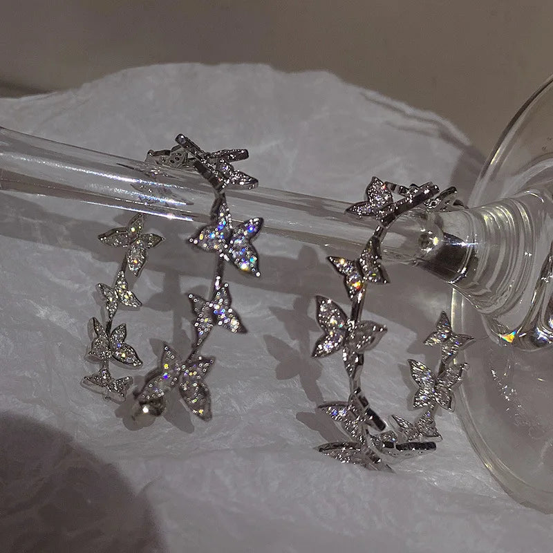 New Fashion Geometry Earrings  Earrings for Women Golden Zircon Dangle Earrings Valentines Day Anniversary Birthday Jewelry Gift