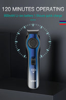 Recortadora de pelo VGR para hombre, ajustable, recargable, profesional, eléctrica, inalámbrica, V-080