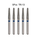 5Pcs/Bag Dental Diamond Burs Drill FG 1.6mm Bur For High Speed Handpiece Denspay Dental Bur Polishing Whitening Lab Material