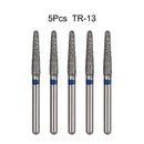 5Pcs/Bag Dental Diamond Burs Drill FG 1.6mm Bur For High Speed Handpiece Denspay Dental Bur Polishing Whitening Lab Material