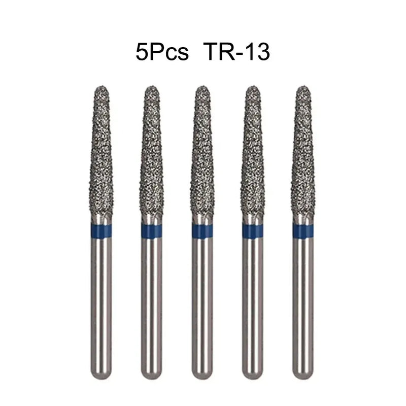 5Pcs/Bag Dental Diamond Burs Drill FG 1.6mm Bur For High Speed Handpiece Denspay Dental Bur Polishing Whitening Lab Material