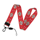 Christmas Design Disney Mickey Mouse Cute Cartoon Badge Holder ID Card Bus Card Holder Lanyard for Accessories Xmas Gifts