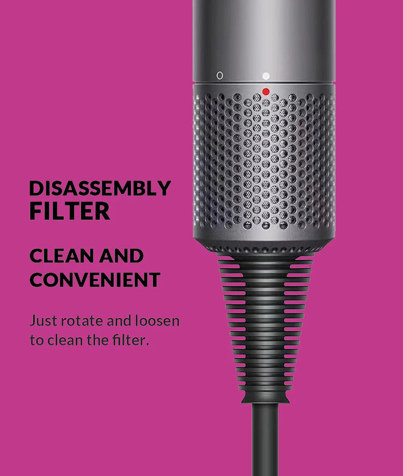 Secador de pelo Ion sin hojas Super Ionic 5 en 1 con difusor, secador de pelo profesional con ionización, secador eléctrico de aire caliente.