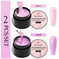 2/3pcs Extension Nail Polish Set Clear White Pink Gold Foil Glitter Quick Builder Gel Uv Led Nail Glue Nail Tips Extension Kit