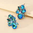 Fashion Original Geometric Bridesmaids Wedding Party Statement Jewelry Luxury Unusual Glass Stud Earrings For Women Accessories