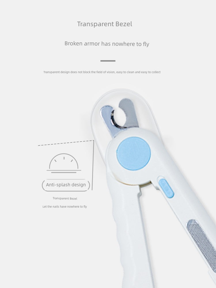 Cat Nail Scissors Handy Gadget Dog Pet Special Nail Clippers Knife LED Light Blood Line Anti-Bleeding Novice Rabbit
