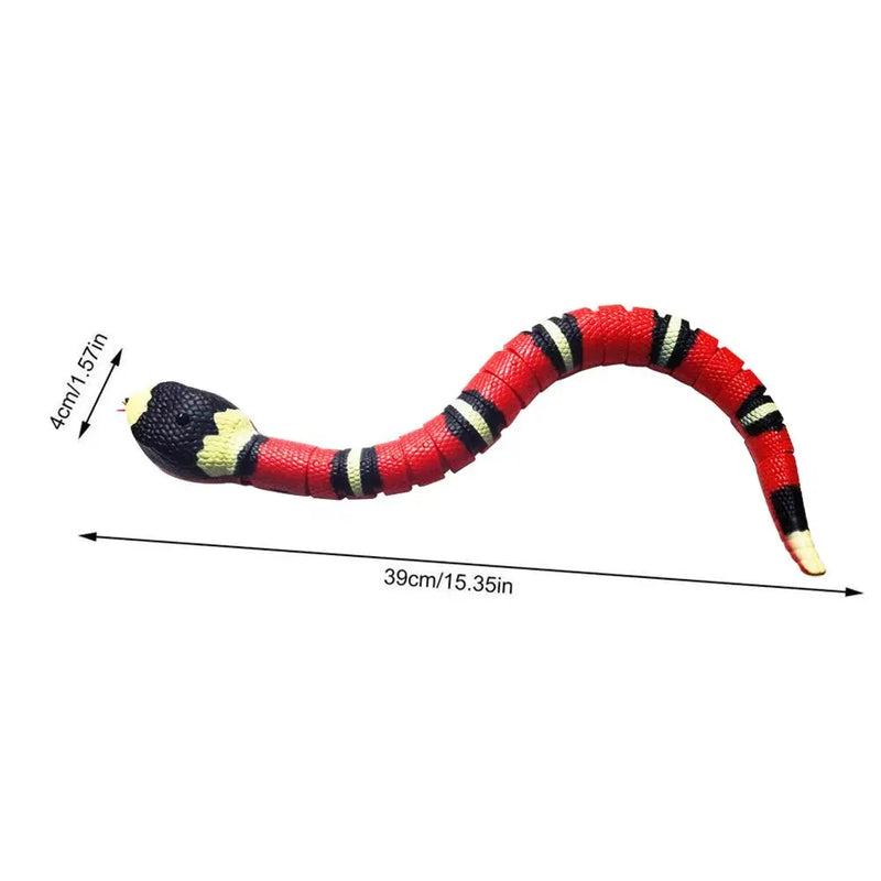 Smart Sensing Snake Cat Toys USB Rechargeable Automatic Funny Cat Game Interactive Toys Electric Training Pet Accessories