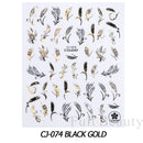 Shiny Maple Geometry Autumn Nail Art Stickers Laser Sector Fall Leaves Decals Cute Squirrel Slider Manicure Decorations CHCJ-076