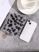 Leopard Print Short Wallet Trend Plush Multi Slot Credit Card Bag Multifunctional Portable Wallet For Outdoor Use