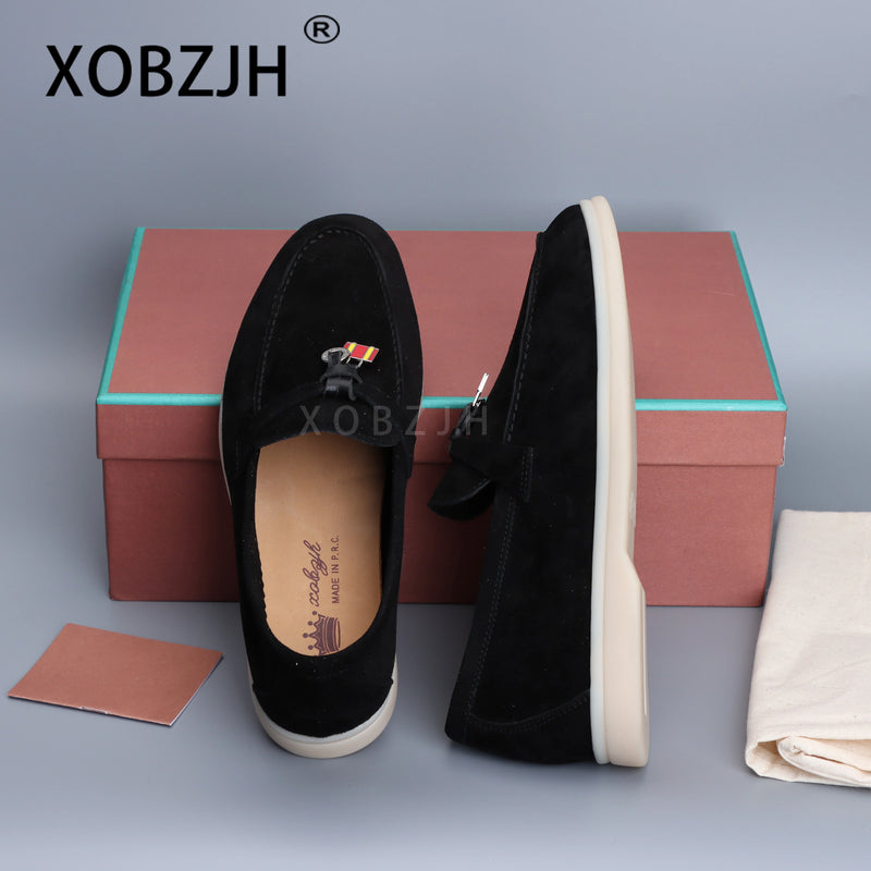 أحذية موكاسين صيفية للمشي من الجلد المدبوغ للنساء لربيع وخريف 2025، أحذية بدون كعب، أحذية مسطحة بدون رباط، أحذية ...