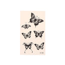 1Sheet Waterproof Temporary Tattoo Sticker 3D Butterfly Theme Fake Tattoo for Women Body Leg Arm Art