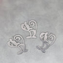 Cute Cat Moon Bear Deer DIY Tassels Earrings Stainless Steel Pendant For Jewelry Making Insect Charms Snake Necklace Accessory