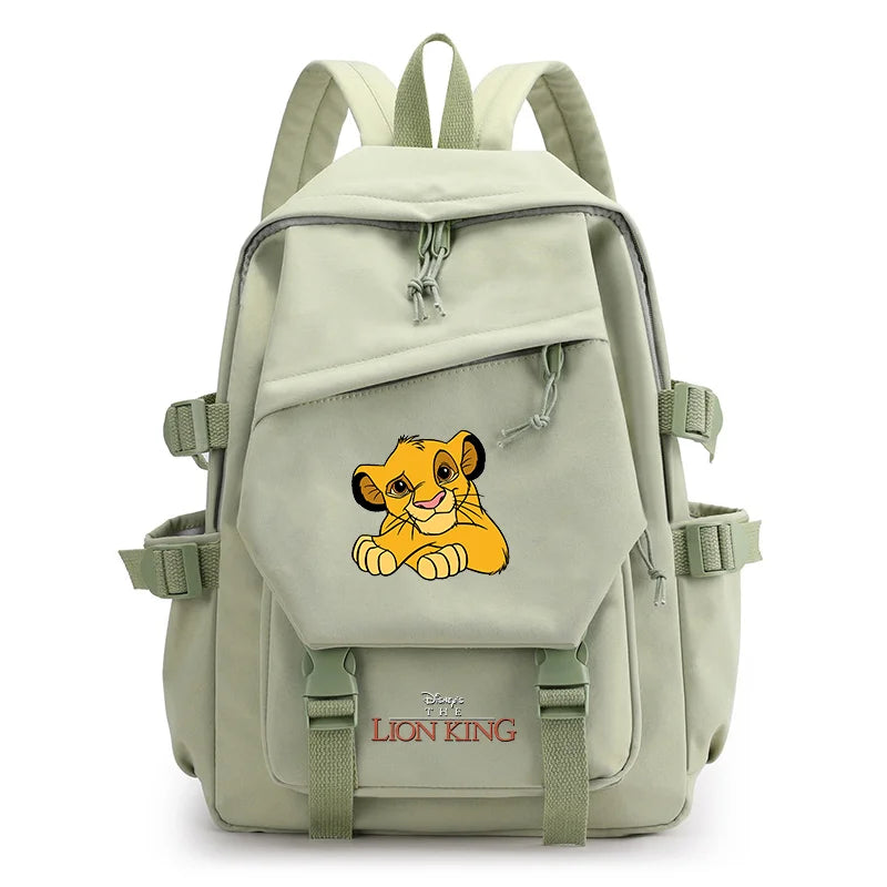 Disney The Lion King Simba Boys Girls Kids School Book Bags Women Bagpack Teenagers Travel Backpack Mochila Escolar
