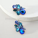 Fashion Original Geometric Bridesmaids Wedding Party Statement Jewelry Luxury Unusual Glass Stud Earrings For Women Accessories