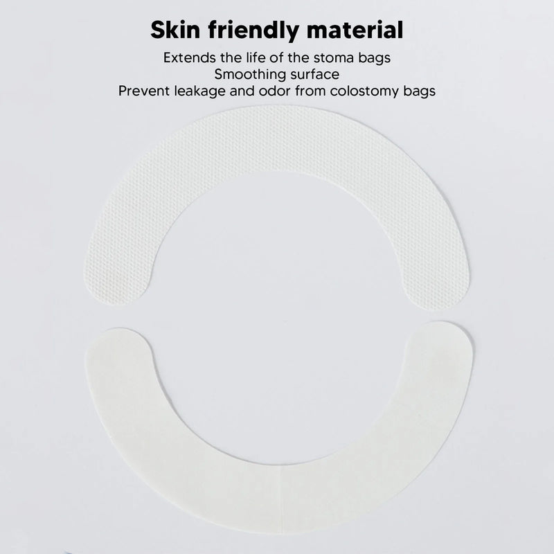 20pcs Ostomy Barrier Tape Skin Adhesive Barrier Strips Hydrocolloid Waterproof Seal Extenders for Colostomy Stoma Bags Supplies
