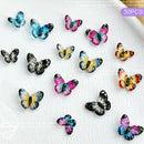30PCS 3D Acrylic Butterfly Nail Art Charms Parts Glitter Accessories For Manicure Decor Nails Decoratoin Supplies Material Tool