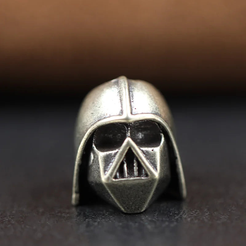 Biochemical Soldier Helmet Brass Knife Beads EDC DIY Paracord Woven Lanyard Keychain Pendants Accessories Outdoor Tools Supplies