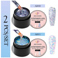 2/3pcs Extension Nail Polish Set Clear White Pink Gold Foil Glitter Quick Builder Gel Uv Led Nail Glue Nail Tips Extension Kit