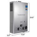 VEVOR 6L 8L 10L 12L 16L 18L LPG  LPG Gas Water Heater Domestic Instant Tankless Propane Tankless Gas Water Heater