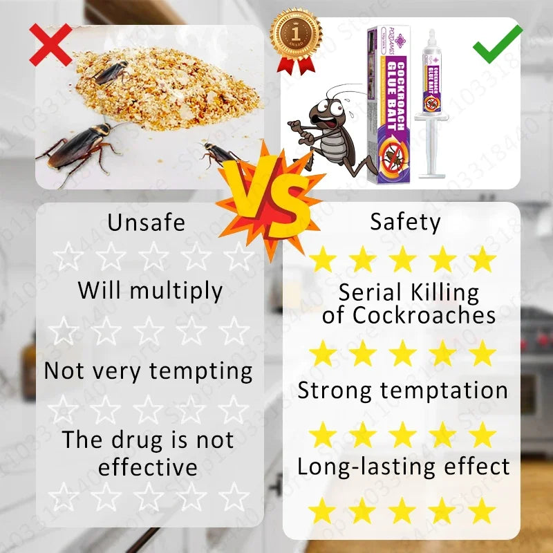 Eliminate cockroaches.