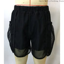 Mesh See-through Men's Shorts Casual Sports Men's Shorts Male Fitness Sexy See-through Shorts Black Sportswear Men's Trousers