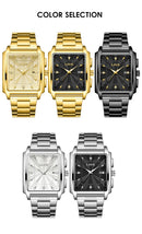 LIGE Gold Stainless Steel Men Watches Quartz Waterproof Luminous Male Clock Business Sport Mens Watch Luxury Calendar Man Watch